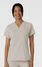 6045 W123 Women's Slim V-Neck Flex Top by Wink