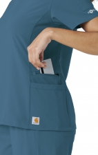 C13310 Carhartt Force Cross-Flex Knit Panel Scrub Top 