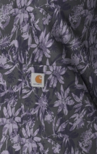 C13214 Carhartt Force Cross-Flex Notch Neck Print Top - Shadow Blossoms