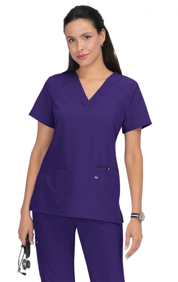 *FINAL SALE L 1019 koi Next Gen Hustle and Heart 3 Pocket Scrub Top