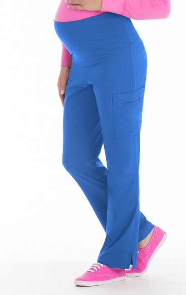 *FINAL SALE ROYAL 8727P Petite Med Couture Plus One Maternity Cargo Scrub Pants