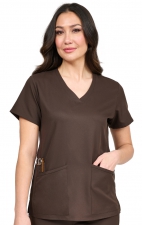 1165 Studio Focus Fitted V-Neck Top by Zavaté