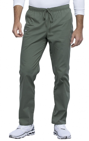 *FINAL SALE OLIVE WW125 Workwear Professionals Unisex Pocketless Tapered Leg Pant  by Cherokee