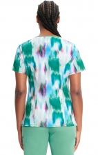 CK608 Mock-Wrap 3 Pocket Print Top by Infinity - Auroras