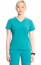 IN620A GNR8 Contemporary V-Neck Top with Kangaroo Pocket by Infinity