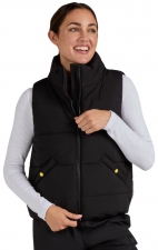 S400 Smiley World Delighted Cropped Puffer Vest by koi