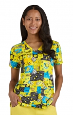 S102PR Smiley World Adoring Print Top by koi - Keep Smiling