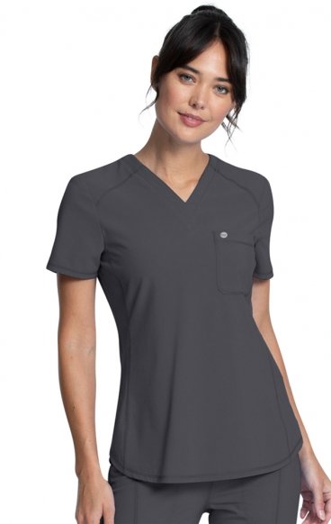 *FINAL SALE M CK687A Tuckable V-Neck Top by Infinity with Certainty® Antimicrobial Technology