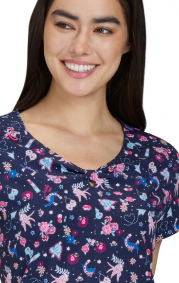B133PR Betsey Johnson Anemone Print Top by koi - XOX You B133PR Betsey Johnson Anemone Print Top by koi - XOX You