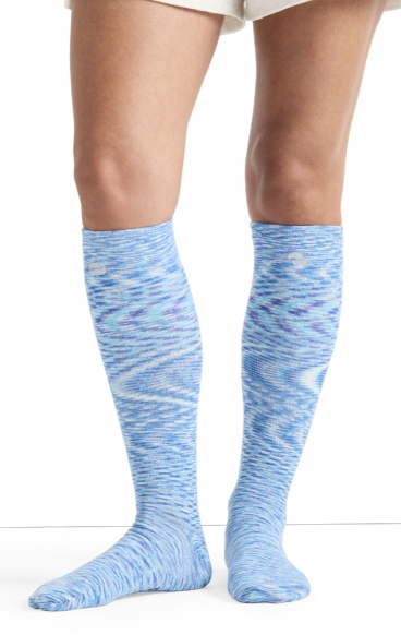 LX Support Outer Space Unisex Medium Compression Knee High Socks with Arch Support by Cherokee