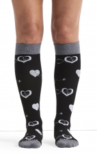 LX Support Tools Of Love Unisex Medium Compression Knee High Socks with Arch Support by Cherokee