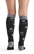 LX Support Tools Of Love Unisex Medium Compression Knee High Socks with Arch Support by Cherokee