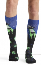 Men's Print Support Beam Me Up Graduated Medium Support Compression Socks by Cherokee