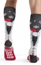 Men's Print Support Santa Smiles Graduated Medium Support Compression Socks by Cherokee