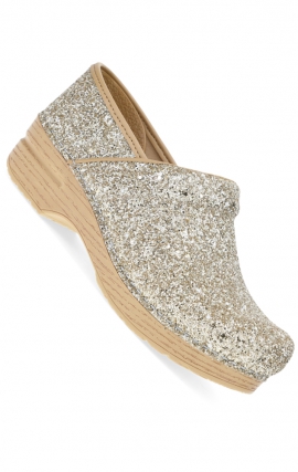 Professional Champagne Glitter Women's Clog by Dansko