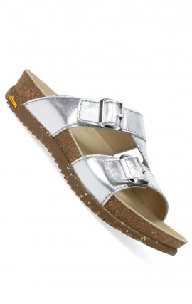 Dayna Silver Metallic Adjustable Double Strap Sandal by Dansko 