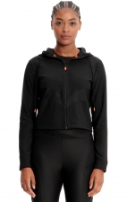 IN326 Kinetic Mesh Zip Front Crop Jacket by Infinity