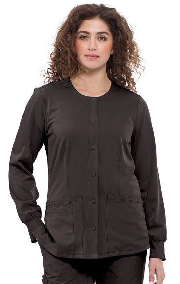 *FINAL SALE 2XL 5500 HH Works by Healing Hands Megan Round Neck Warm-Up Scrub Jacket