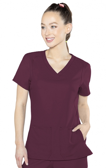 *FINAL SALE S 2468 Med Couture Insight Side Pocket Scrub Top