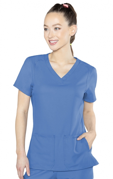 *FINAL SALE L 2468 Med Couture Insight Side Pocket Scrub Top