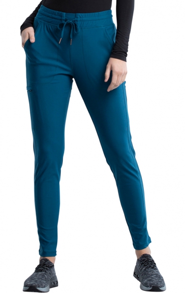 *FINAL SALE XXS CK095P Petite Mid Rise Tapered Leg Drawstring Pant - Cherokee Form *FINAL SALE XXS CK095P Petite Mid Rise Tapered Leg Drawstring Pant - Cherokee Form