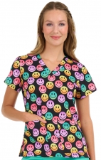 1054 Zavaté Ava Therese Audrey Print Scrub Top - Sorbet Vibes