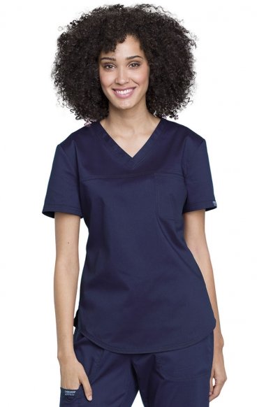 *FINAL SALE M WW657 Workwear Revolution Tuckable O.R. V-Neck Top by Cherokee *FINAL SALE M WW657 Workwear Revolution Tuckable O.R. V-Neck Top by Cherokee