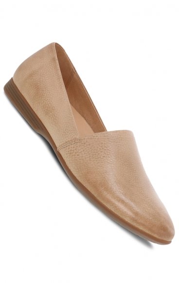 *FINAL SALE Larisa Taupe Milled Leather Women's Flat by Dansko *FINAL SALE Larisa Taupe Milled Leather Women's Flat by Dansko