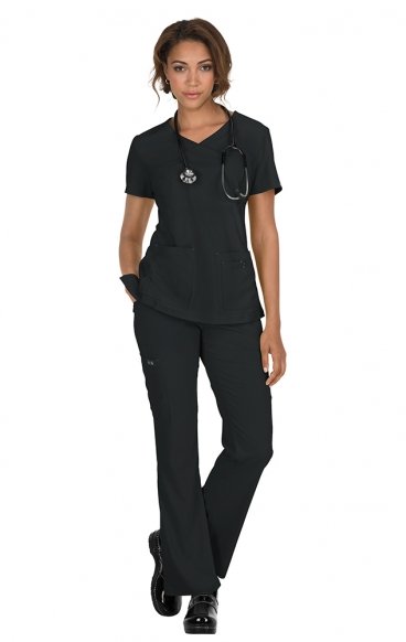 *FINAL SALE S 374 koi Basics Katie Mock Wrap Top *FINAL SALE S 374 koi Basics Katie Mock Wrap Top