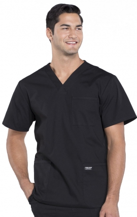 WW695 Workwear Professionals Men's 4 Pocket V-Neck Top by Cherokee