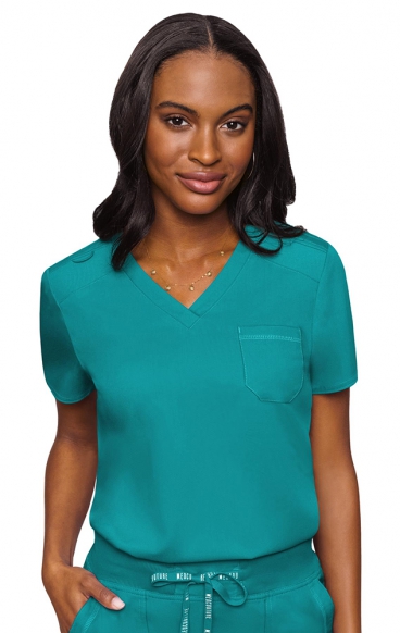 *FINAL SALE L 7448 Med Couture Touch Chest Pocket Top *FINAL SALE L 7448 Med Couture Touch Chest Pocket Top