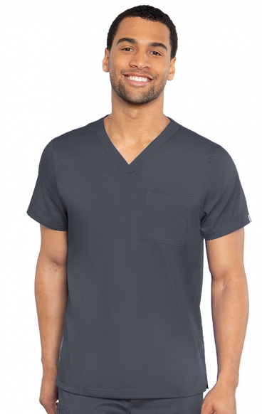 *FINAL SALE L 7478 Med Couture Rothwear Touch Cadence One Pocket Men's Scrub Top