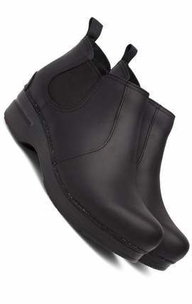 Frankie Black Oiled Leather Boot by Dansko