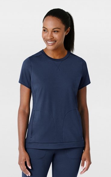 *FINAL SALE M 6359 RENEW Crew Neck Flex-n-Reach 2 Pocket Top by WINK *FINAL SALE M 6359 RENEW Crew Neck Flex-n-Reach 2 Pocket Top by WINK