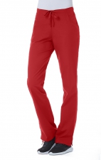 9716 Red Panda Half Elastic Waist Straight Leg Pant by Maevn