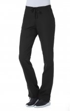9716P Petite Red Panda Half Elastic Waist Straight Leg Pant by Maevn