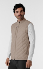 8377 Layers Men's Quilted Puffer 6 Pocket Scrub Vest by WINK