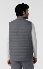 8377 Layers Men's Quilted Puffer 6 Pocket Scrub Vest by WINK