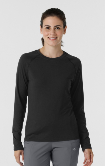 2139 Layers Long Sleeve Underscrub Top with Watch Windows by WINK