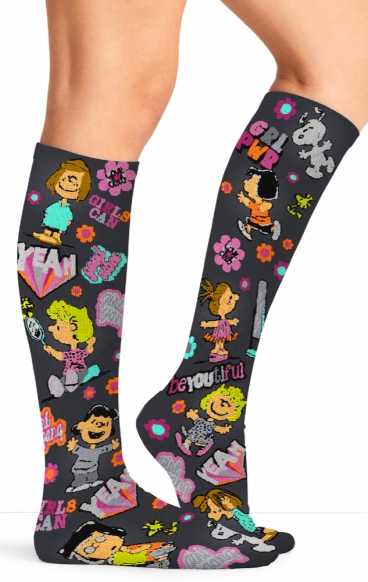 Comfort Support Tooniforms High Compression Print Socks - Girls Can