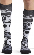 Men's Tooniforms Print Support Graduated Compression Socks by Cherokee Uniforms - Face Of Fear