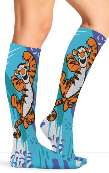Tooniforms Print Support Graduated Compression Socks - Tigger Splash Tooniforms Print Support Graduated Compression Socks - Tigger Splash