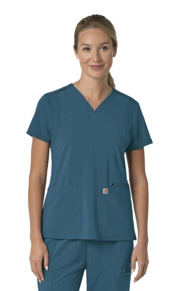 *FINAL SALE M C13210 Carhartt Force Cross-Flex Flex Panel V-Neck Women's Top *FINAL SALE M C13210 Carhartt Force Cross-Flex Flex Panel V-Neck Women's Top