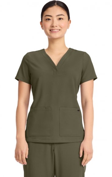 HH751 Quest 3 Pocket Y-Neck Scrub Top by Healing Hands HH751 Quest 3 Pocket Y-Neck Scrub Top by Healing Hands