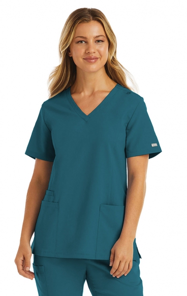 *FINAL SALE M 5001 Maevn Momentum Women's Double V-Neck Top