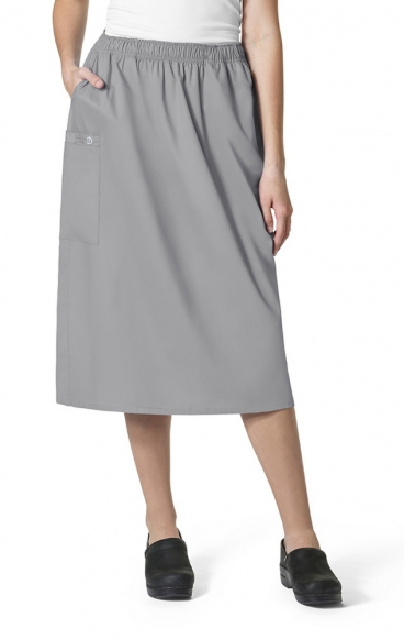 *FINAL SALE GREY 701 WORK Pull On Cargo Scrub Skirt by WINK *FINAL SALE GREY 701 WORK Pull On Cargo Scrub Skirt by WINK