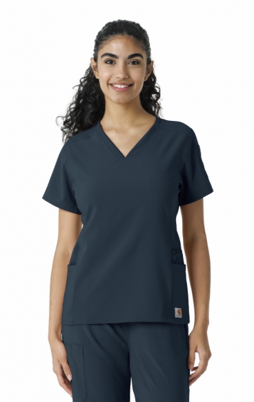 *FINAL SALE S C13310 Carhartt Force Cross-Flex Knit Panel Scrub Top *FINAL SALE S C13310 Carhartt Force Cross-Flex Knit Panel Scrub Top
