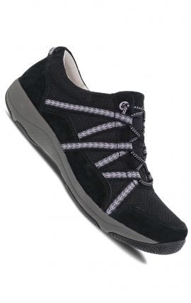 Harlyn Black Suede Sneakers for Women by Dansko