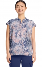HH912 Healing Hands Purple Label Journey Print Top - Twilight Tie Dye