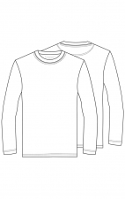 WW700 Workwear Professionals Men's Jersey Knit Underscrub Long Sleeve Tee by Cherokee